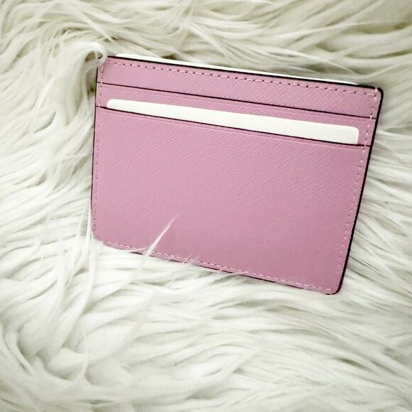 KATE SPADE | NWT Wallet Card Envelope Madison Saffiano Leather Berry Crea Orchid - Picture 3 of 6
